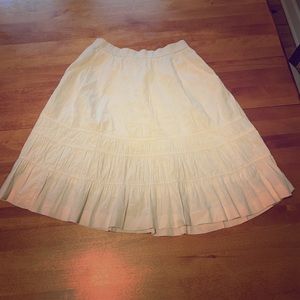 Theory White skirt